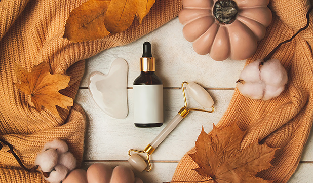 Routine visage d'automne