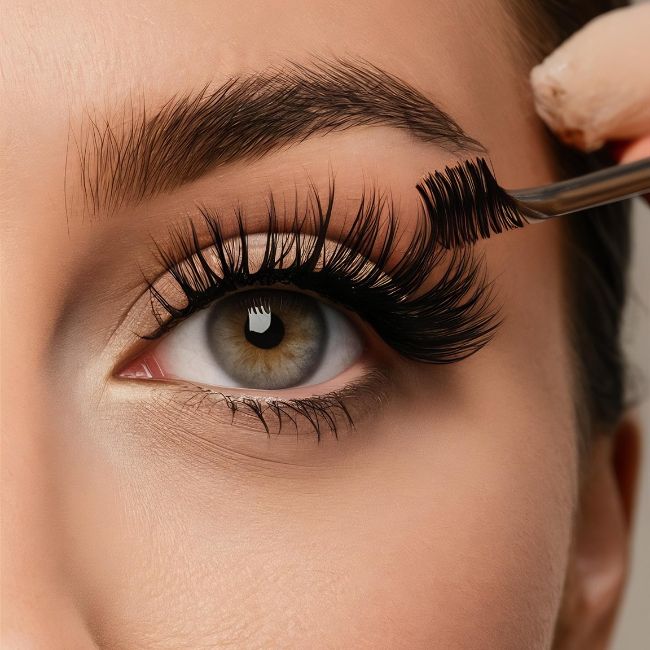 Wie man künstliche Wimpern auswählt und anbringt