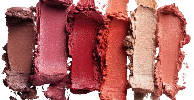 Erdbeer-Make-up-Textfoto