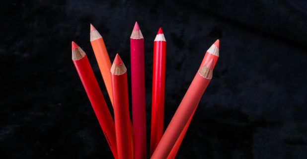Foto von Lippenkonturen-Text