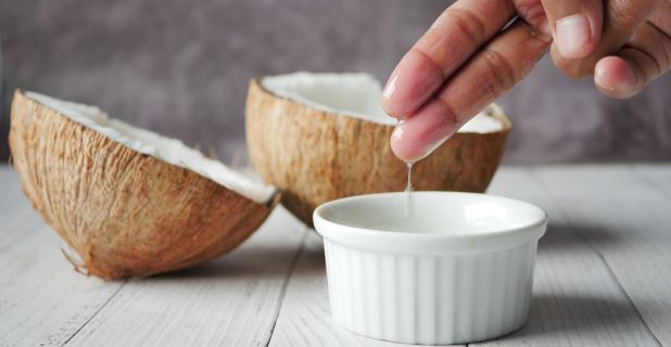 Photo of text coconut oil