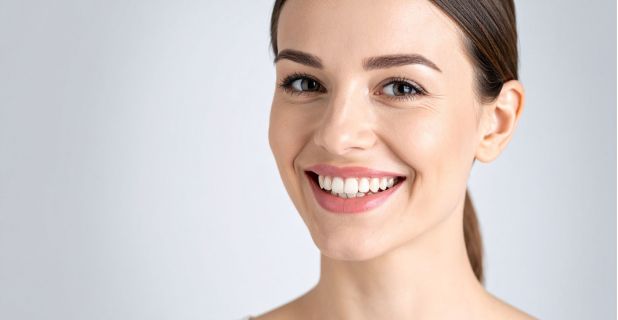 Foto de texto sobre clareamento dental caseiro