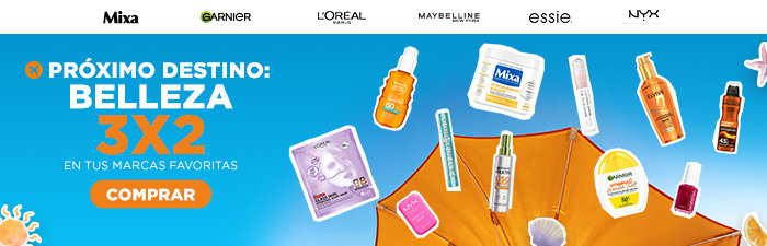L'Oréal Consumo — Promoción 3x2 en Mixa, Garnier, L'Oréal Paris, Maybelline, essie y NYX