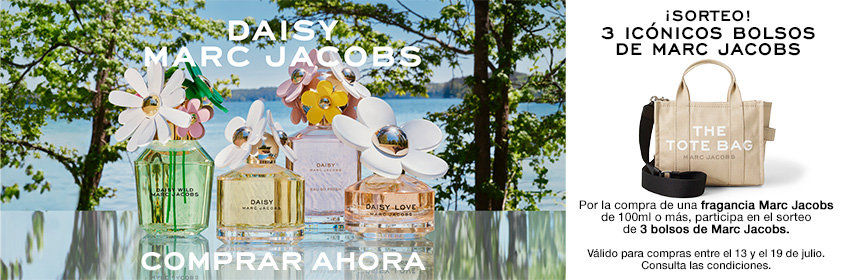 Marc Jacobs Daisy — Sorteo de 3 bolsos The Tote Bag comprando una fragancia Daisy