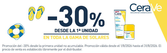 CeraVe — 30% dto en solares