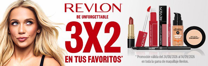 Revlon — promoción 3x2