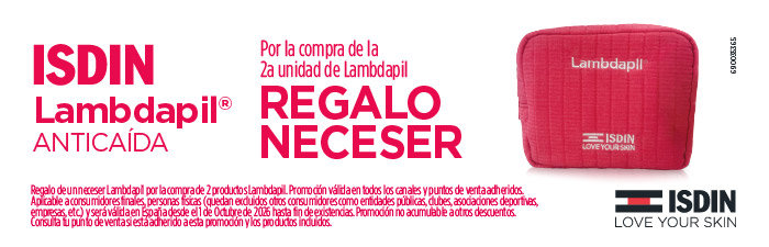 ISDIN Lambdapil anticaída — neceser de regalo por la compra de 2 unidades