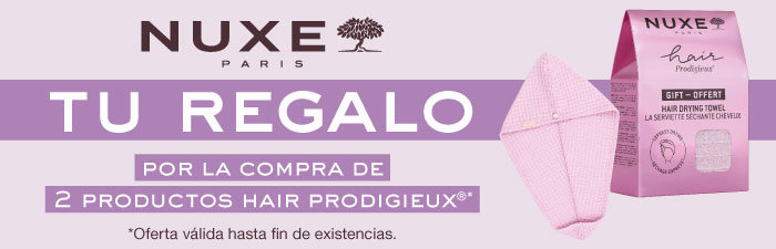 Nuxe Hair Prodigieux — toalla de regalo por la compra de 2 productos
