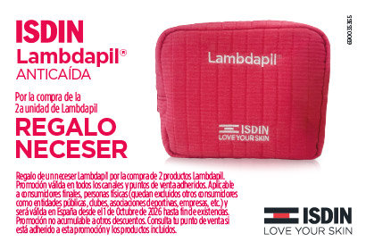 ISDIN Lambdapil anticaída — neceser de regalo por la compra de 2 unidades