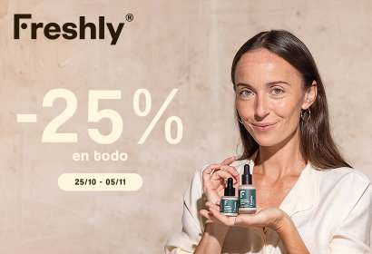 Freshly Cosmetics: -25% en todo del 25/10 al 05/11
