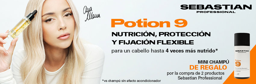 Sebastian Professional Potion 9: nutrición, protección y fijación flexible — mini champú de regalo por la compra de 2 productos