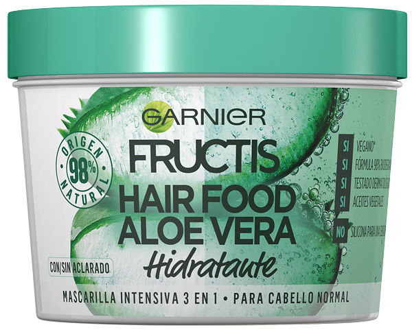 FRUCTIS HAIR FOOD aloe vera mascarilla hidratante Garnier, Reparadoras y - Perfumes Club
